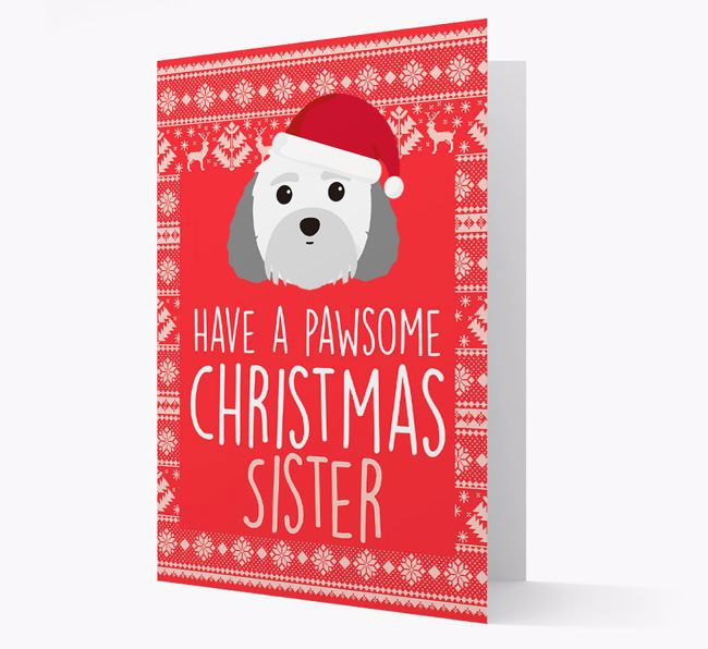 'Have a Pawsome Christmas' - Personalised {breedFullName} Christmas Card