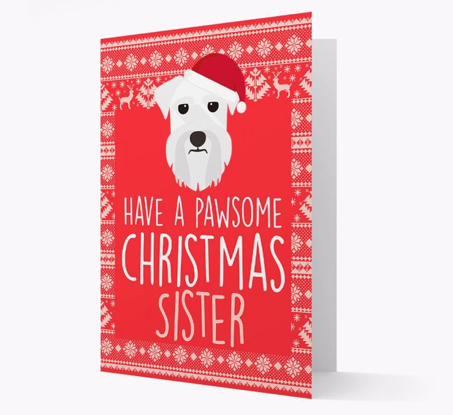 'Have a Pawsome Christmas' - Personalized {breedFullName} Christmas Card