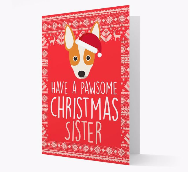 'Have a Pawsome Christmas' - Personalised {breedFullName} Christmas Card