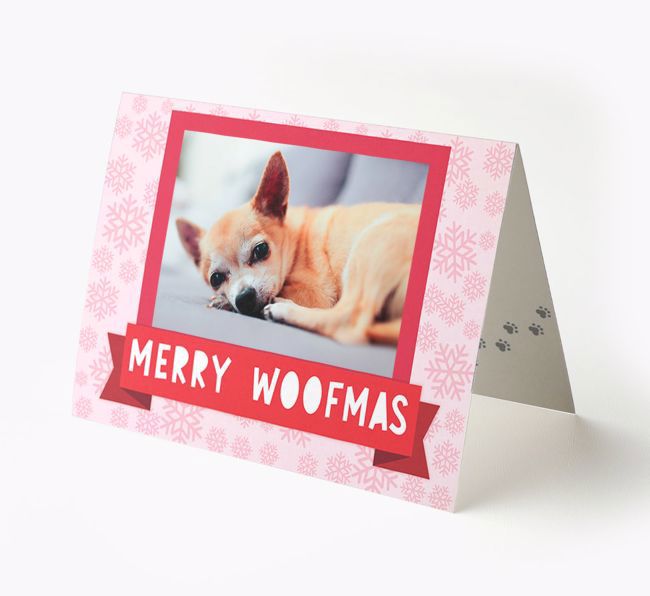 'Merry Woofmas' Card with Photo of your {breedFullName}