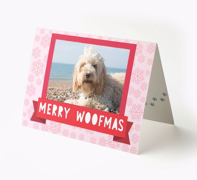 'Merry Woofmas' Card with Photo of your {breedFullName}