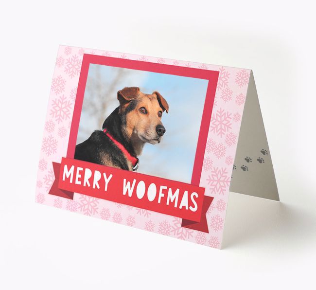 Merry Woofmas: Personalised {breedFullName} Photo Christmas Card