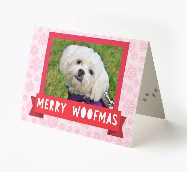 Merry Woofmas: Personalized {breedFullName} Photo Christmas Card