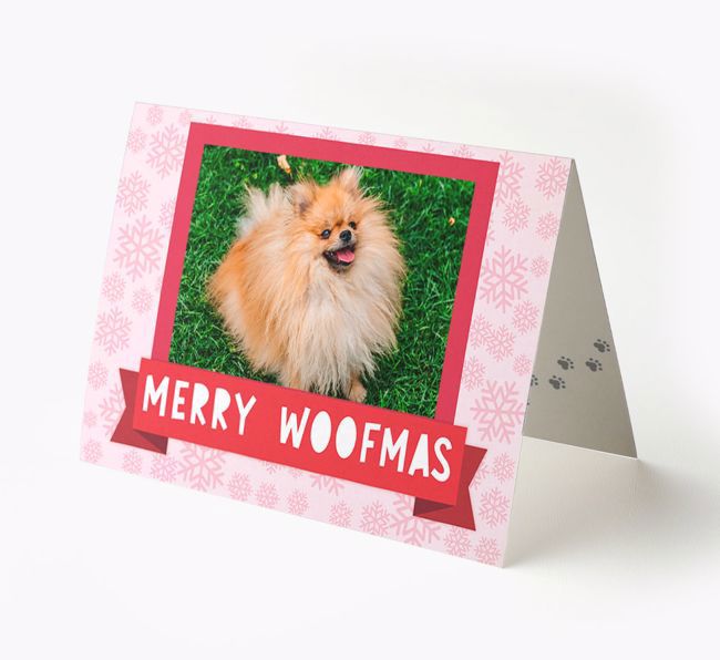Merry Woofmas: Personalized {breedFullName} Photo Christmas Card