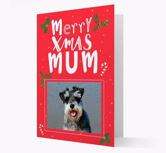 Merry Xmas Mum: Personalised {breedFullName} Photo Christmas Card