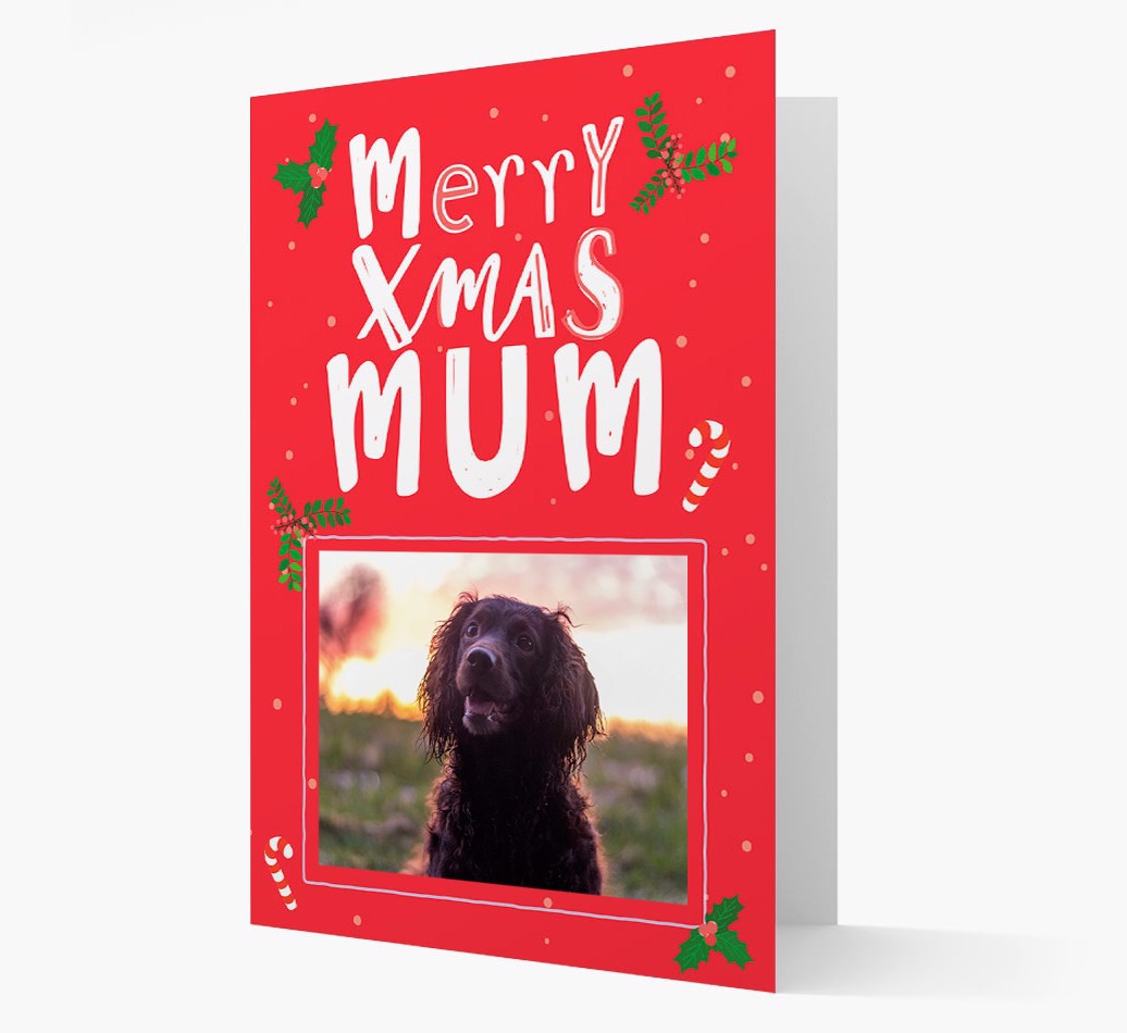 'Merry Xmas Dad' - {breedFullName} Photo Upload Christmas Card