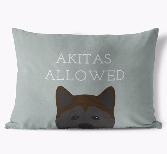 Dogs Allowed: Personalized {breedFullName} Soft Touch Pillow