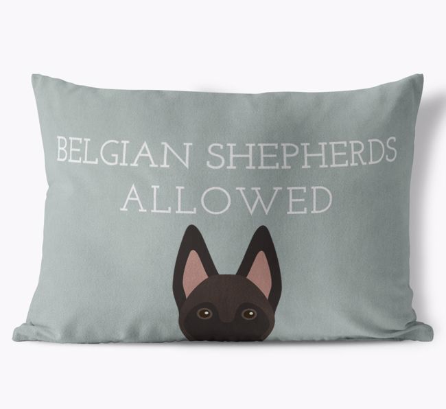 Dogs Allowed: Personalized {breedFullName} Soft Touch Pillow