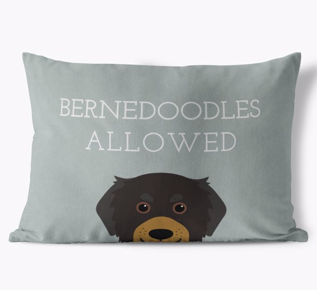 Dogs Allowed: Personalized {breedFullName} Soft Touch Pillow