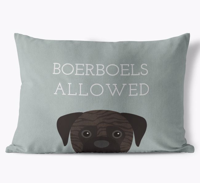 Dogs Allowed: Personalized {breedFullName} Soft Touch Pillow