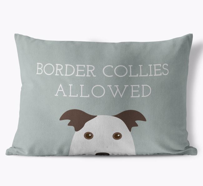 Dogs Allowed: Personalized {breedFullName} Soft Touch Pillow