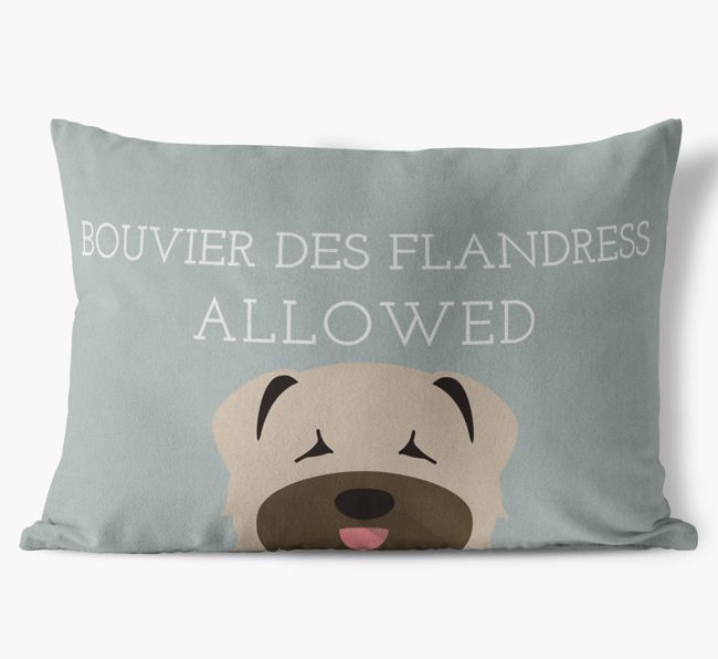 Dogs Allowed: Personalized {breedFullName} Soft Touch Pillow