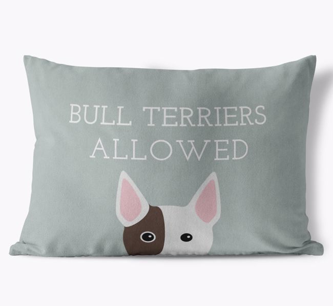 Dogs Allowed: Personalised {breedFullName} Soft Touch Cushion