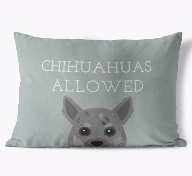 Dogs Allowed: Personalized {breedFullName} Soft Touch Pillow