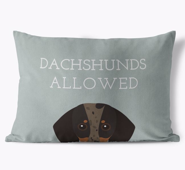 Dogs Allowed: Personalised {breedFullName} Soft Touch Cushion