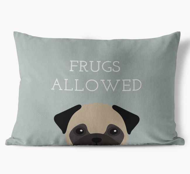 Dogs Allowed: Personalised {breedFullName} Soft Touch Cushion