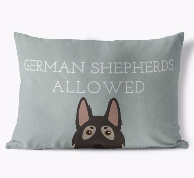 Dogs Allowed: Personalized {breedFullName} Soft Touch Pillow