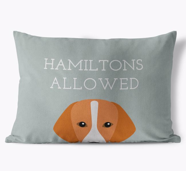 Dogs Allowed: Personalized {breedFullName} Soft Touch Pillow