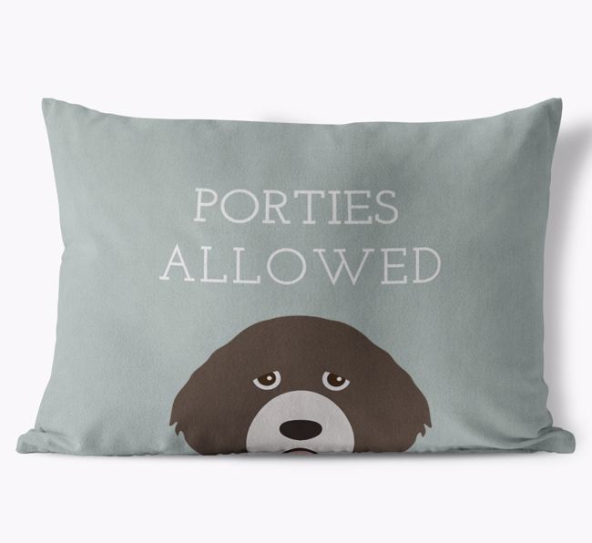 Dogs Allowed: Personalized {breedFullName} Soft Touch Pillow