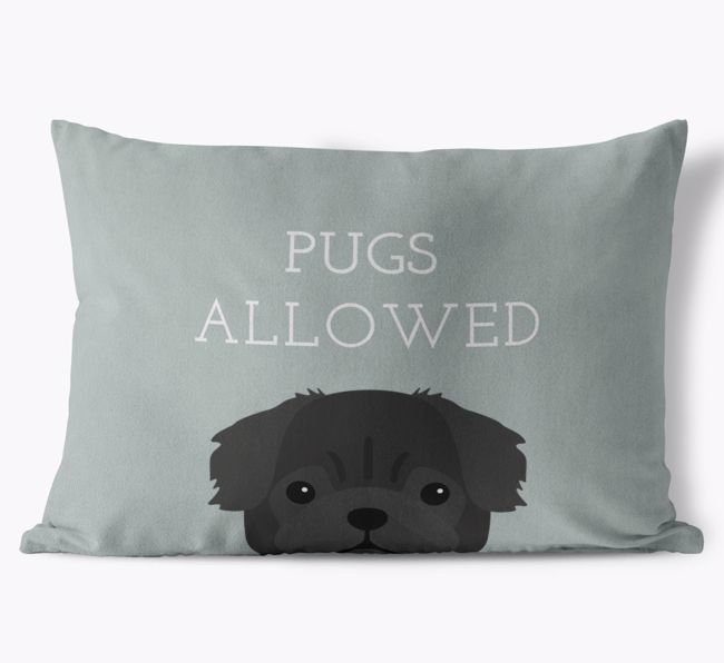 Dogs Allowed: Personalized {breedFullName} Soft Touch Pillow