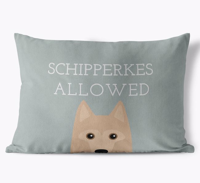 Dogs Allowed: Personalised {breedFullName} Soft Touch Cushion