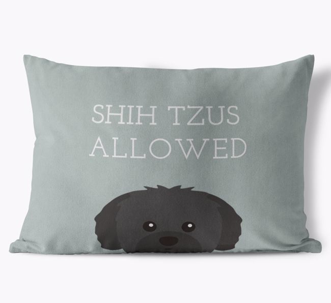 Dogs Allowed: Personalised {breedFullName} Soft Touch Cushion