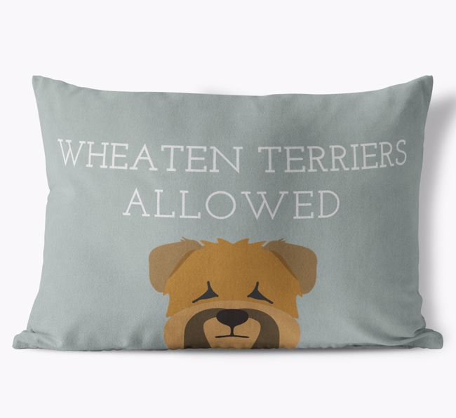 Dogs Allowed: Personalized {breedFullName} Soft Touch Pillow