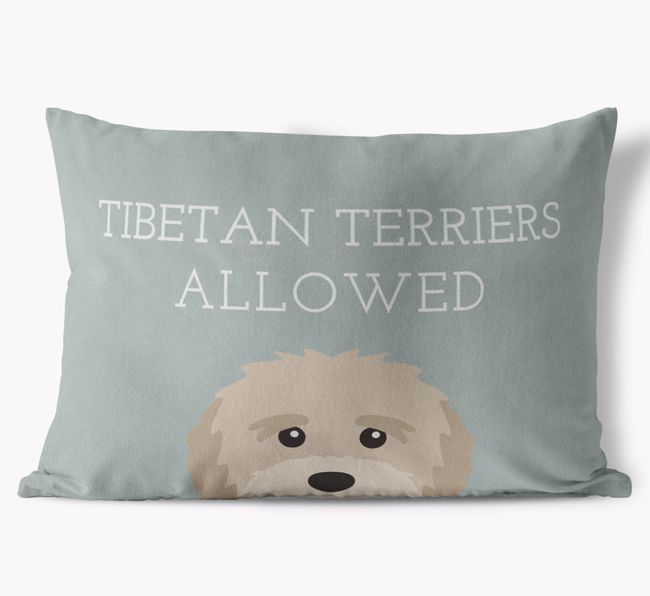 Dogs Allowed: Personalized {breedFullName} Soft Touch Pillow