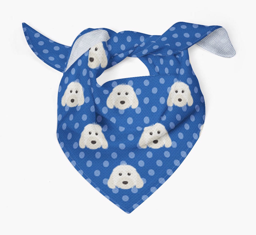 {colour} Dog Bandana With Yappicons Tied