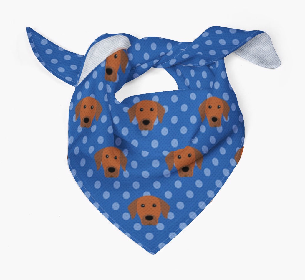 {colour} Dog Bandana With Yappicons Tied