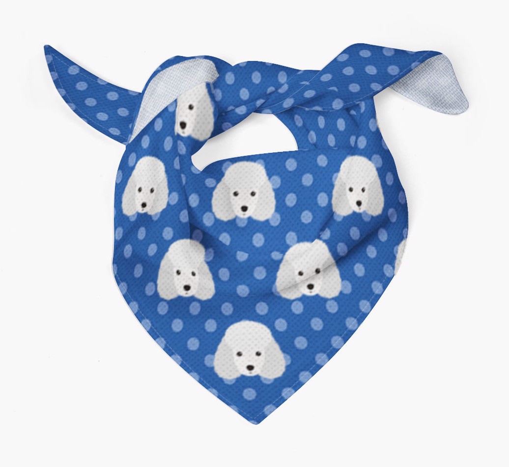 {colour} Dog Bandana With Yappicons Tied