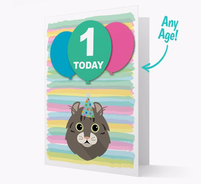 'Ages 1-18' - Personalised {breedCommonName} Birthday Card