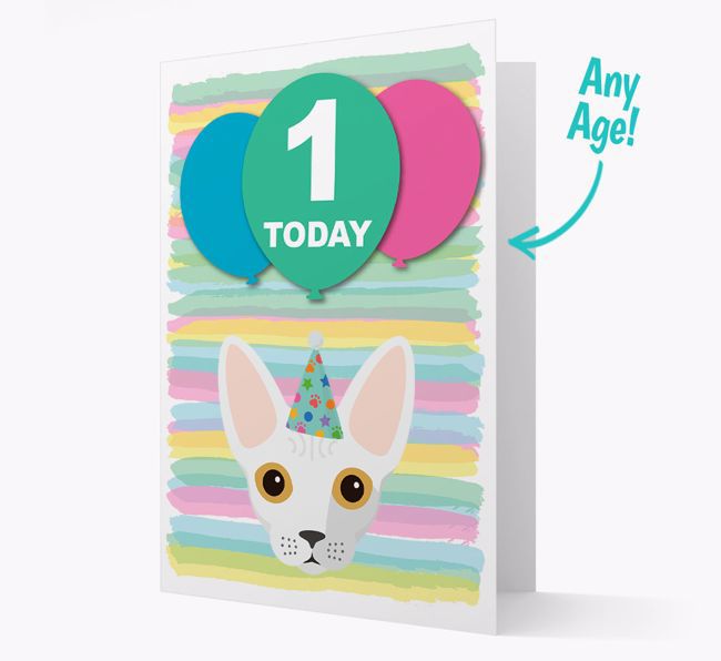 'Ages 1-18' - Personalised {breedCommonName} Birthday Card