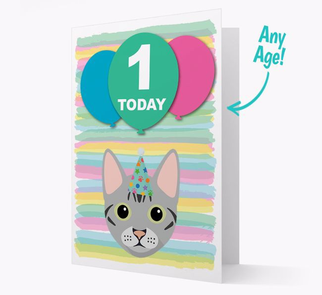 'Ages 1-18' - Personalised {breedCommonName} Birthday Card