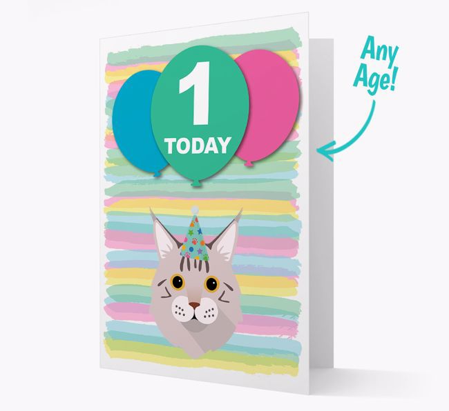 'Ages 1-18' - Personalised {breedCommonName} Birthday Card