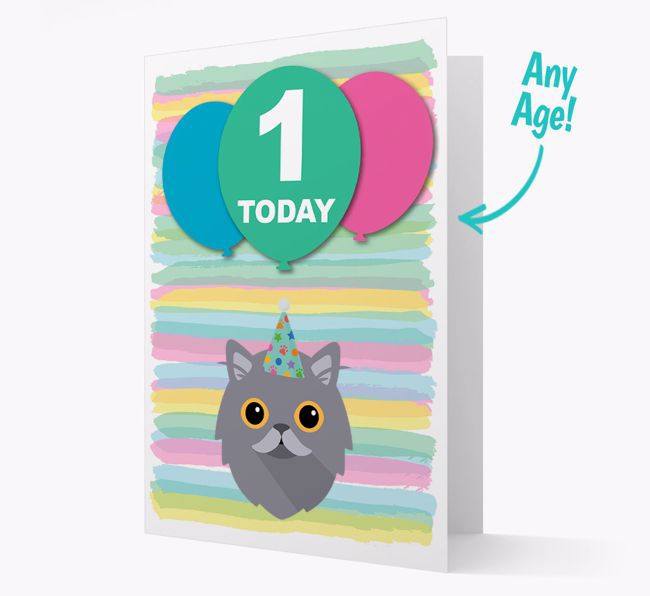 'Ages 1-18' - Personalised {breedCommonName} Birthday Card