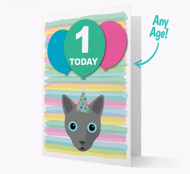 'Ages 1-18' - Personalised {breedCommonName} Birthday Card