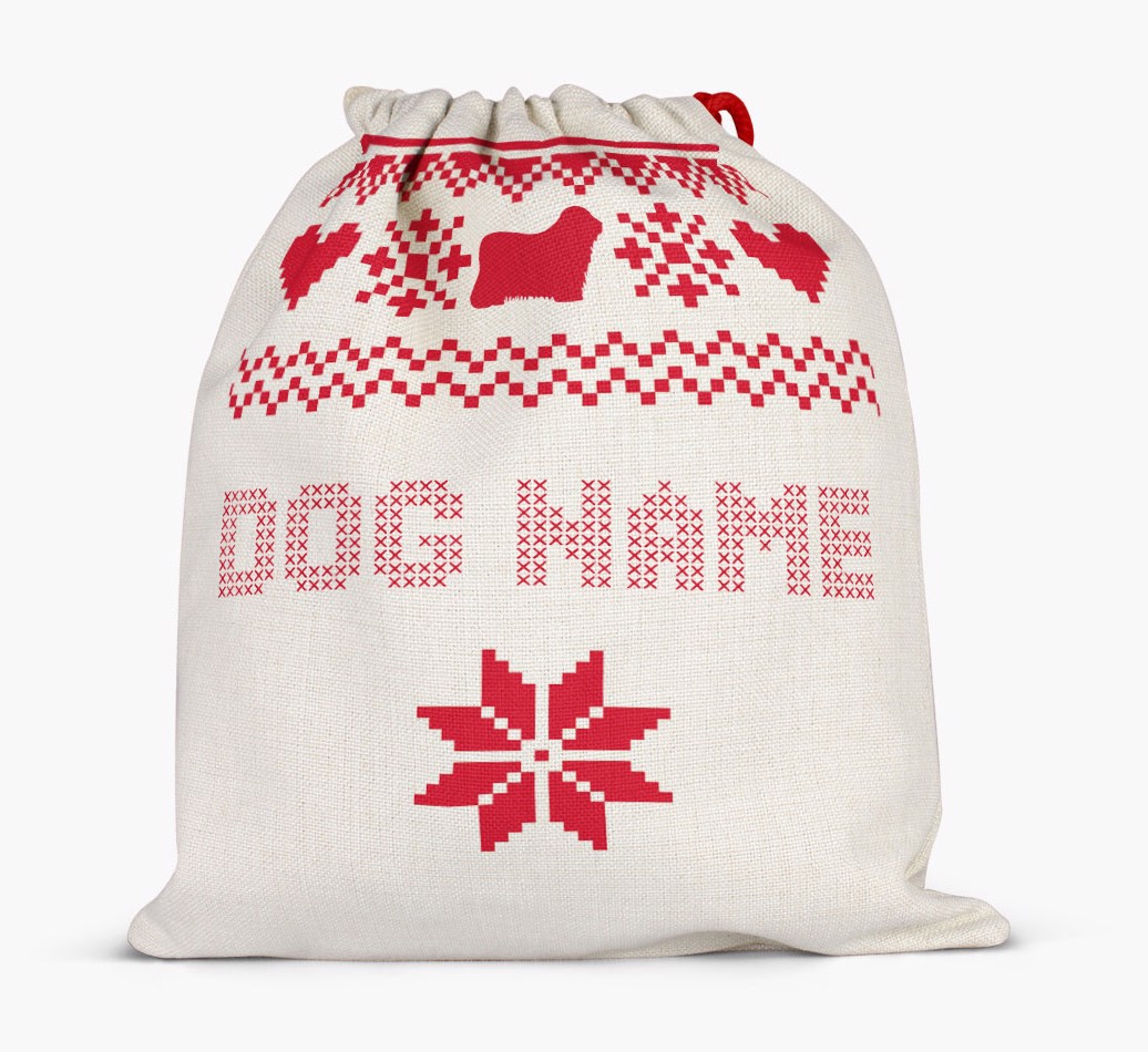 Personalised Santa Sack for {dogsName} - Full
