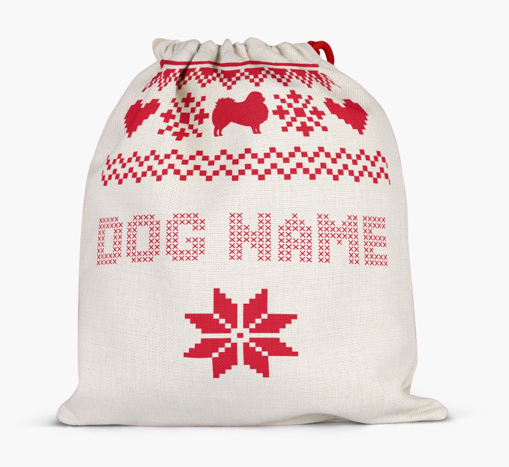 Personalised Santa Sack for {dogsName} - Full