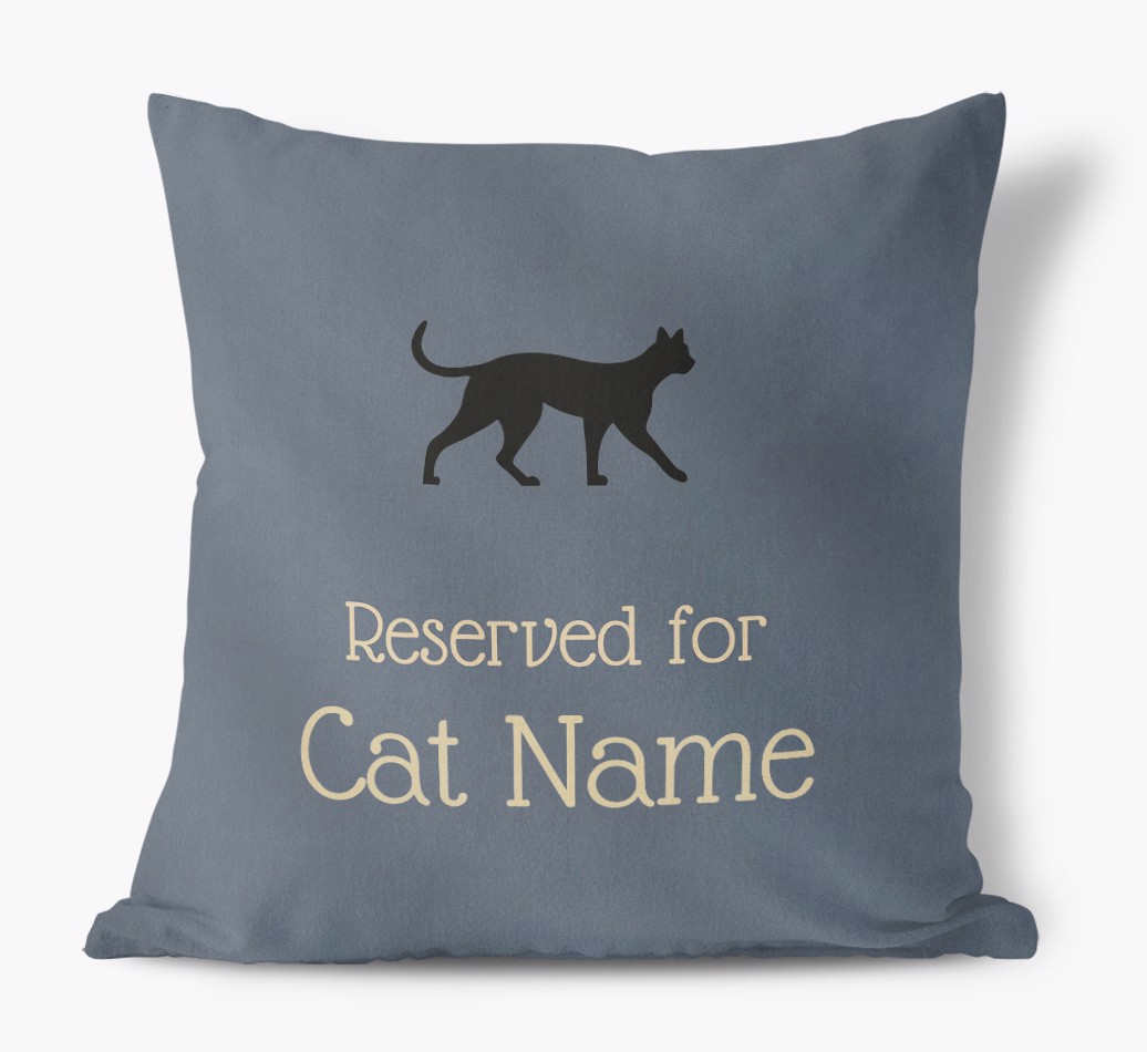 Reserved for {dogsName}: Personalized {breedCommonName} Soft Touch Pillow - front view