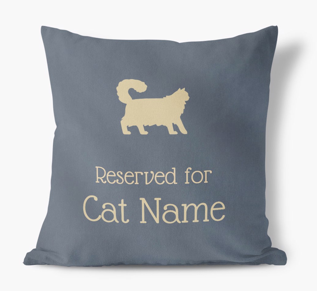 Reserved for {dogsName}: Personalized {breedCommonName} Soft Touch Pillow - front view