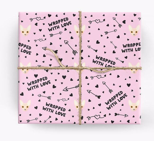 'Wrapped With Love' - Personalized {breedFullName} Wrapping Paper