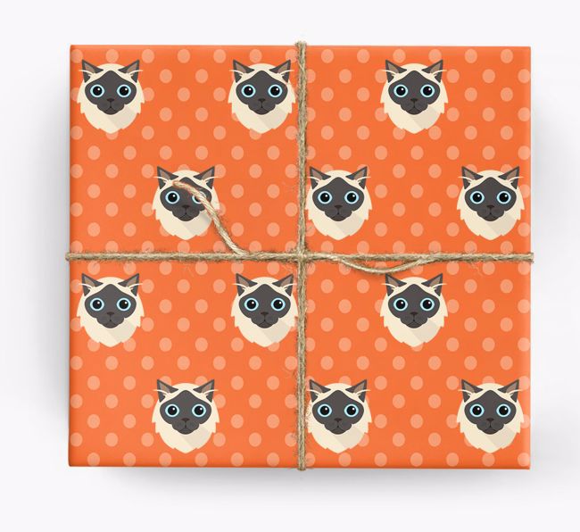 '{breedFullName} Icons & Spots' - Personalised Wrapping Paper
