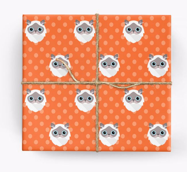 '{breedFullName} Icons & Spots' - Personalized Wrapping Paper