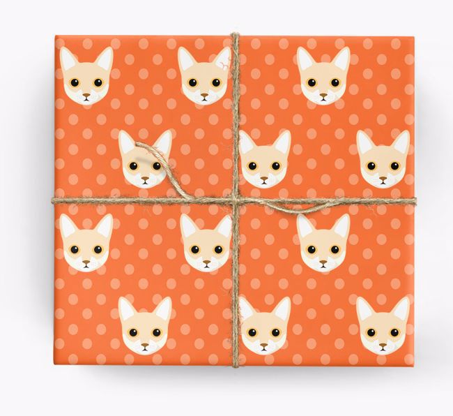'{breedFullName} Icons & Spots' - Personalized Wrapping Paper