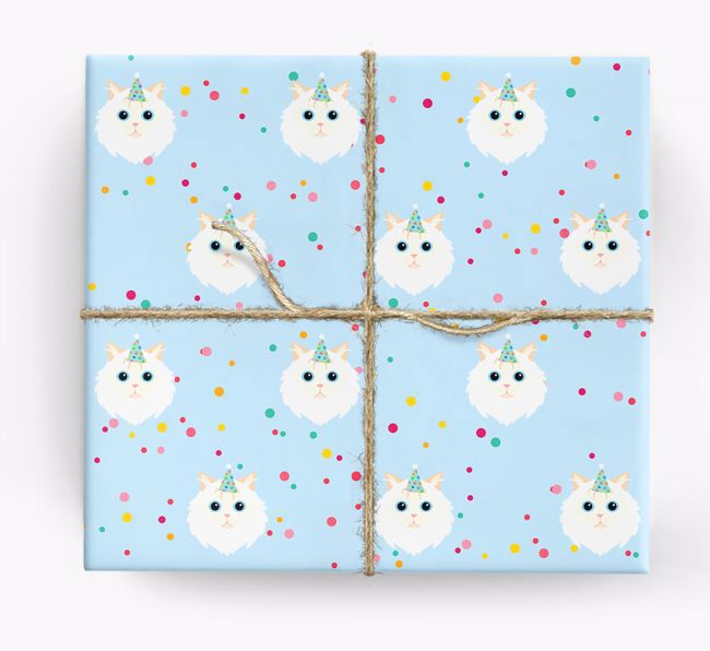 'Birthday Confetti' - Personalised {breedFullName} Wrapping Paper