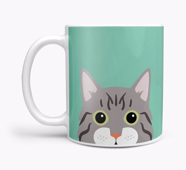 'Peeking {breedCommonName} Icon' - Personalized {breedFullName} Mug