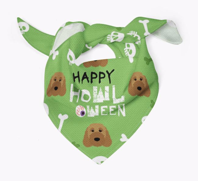 'Happy Howloween - Personalised {breedFullName} Bandana