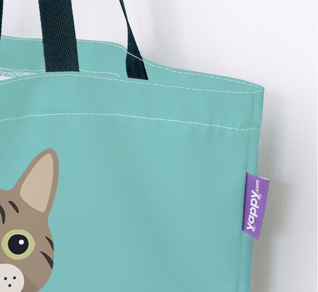Cat Icon & Name' - Personalized Canvas Bag