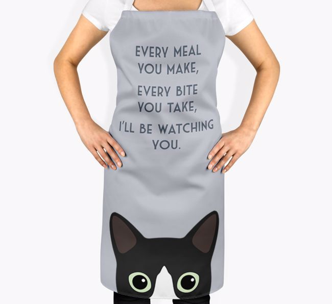 I'll Be Watching You: Personalised {breedShortName} Apron